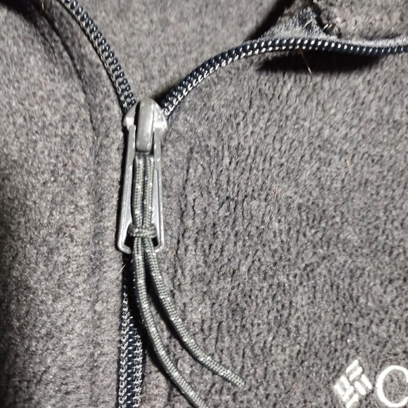 Columbia Jacket Mens L‎ Gray Full Zip Fleece Jacket Soft Shell Zippered Pockets - Picture 4 of 6